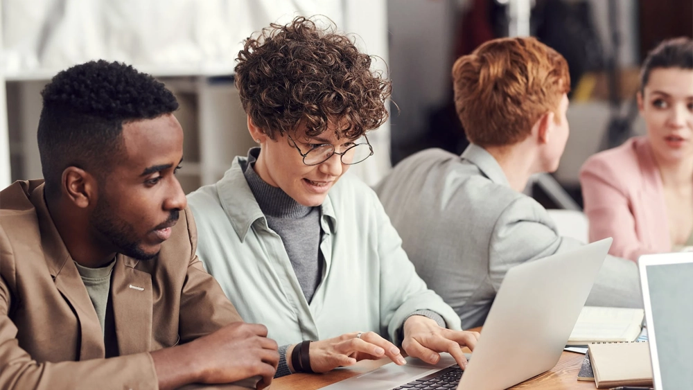 Group of people working together